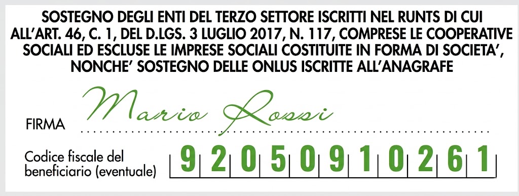 5 per mille Effatà Italia