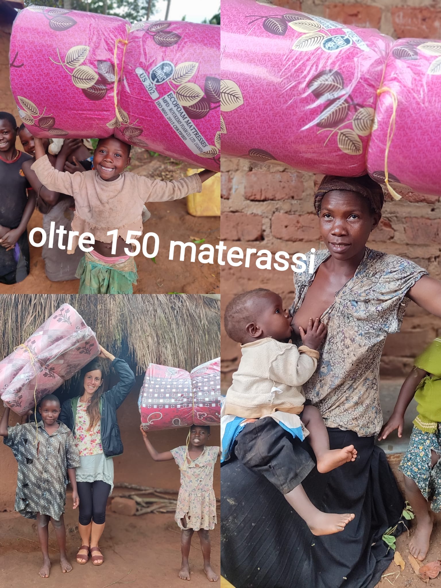 150 materassi donati