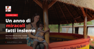 Silvia con bambina ugandese